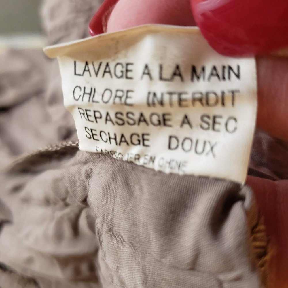 Pile AU Face Womans French Size T4 (US Size 10) Wrinkle Jacket/Blouse Tan - Picture 6 of 8